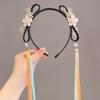Tassel Butterfly Ribbon Headband Chinese Style Hair Bands for Children  Gifts