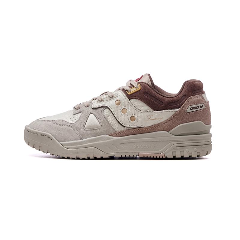 

Saucony Cross 90 Low-Top Casual Running Shoes Unisex Beige Brown Saucony S79035-13 45