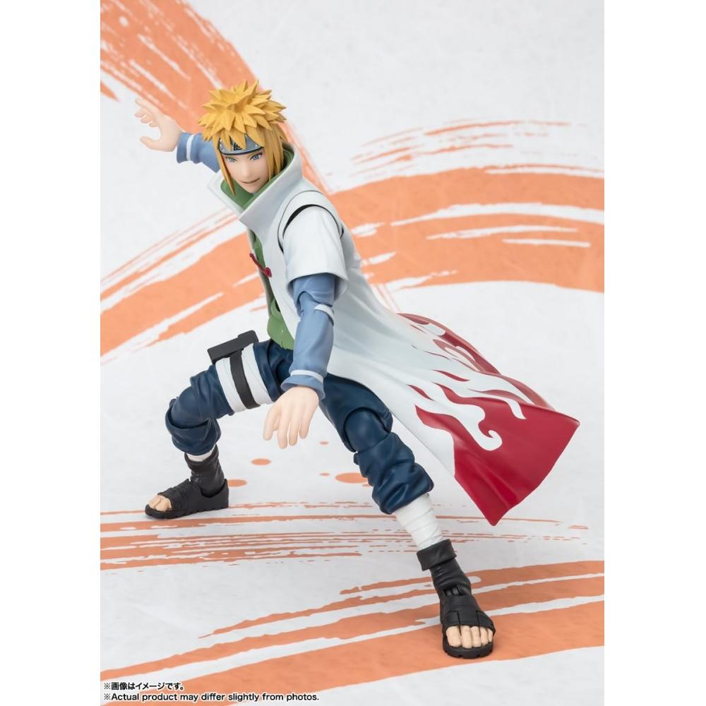 SHFiguarts NARUTO Minato Namikaze -NARUTOP99 Edition- Ungefähr 160 mm große, bewegliche Figur aus PVC und ABS, bemalt