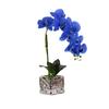 Faux Orchid Artificial Flower Garden Decor Bedroom Kitchen Bathroom Table Plastics Pot Home Decal Multipurpose