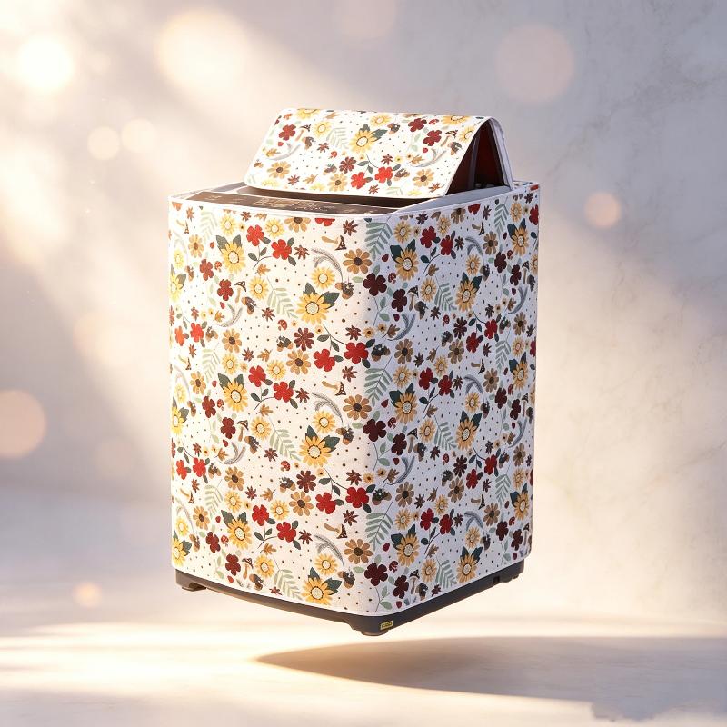 Flip Up The Washing Machine Cover Waterproof And Sunscreen Cover Cloth Dustproof Cover Washing Machine Cover