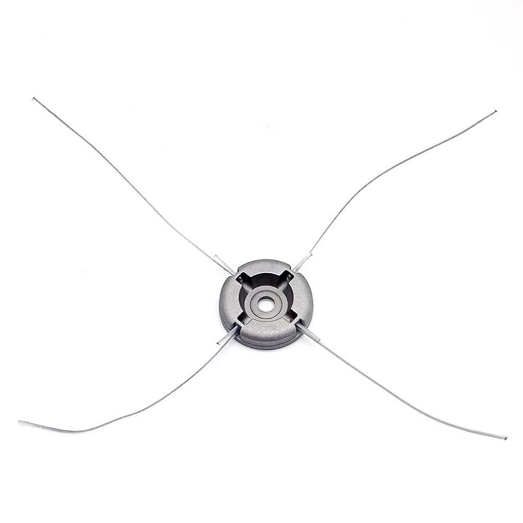 Universal Aluminum Grass Trimmer Head with 4 Lines Brush Cutter Head Thread Cutting Line Head for Lawn Mower Accessories