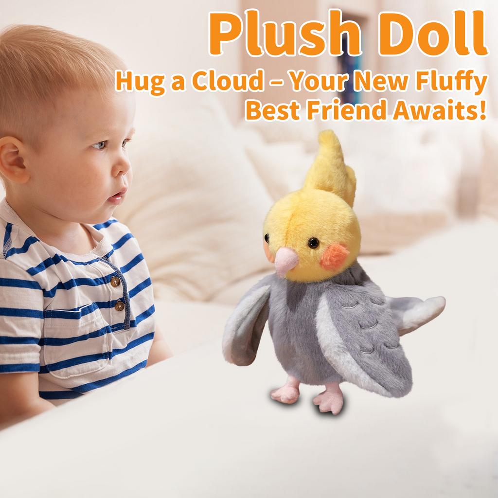 Cute Parrot Hand Puppet Plush Toy Suitable For Children As A Gift