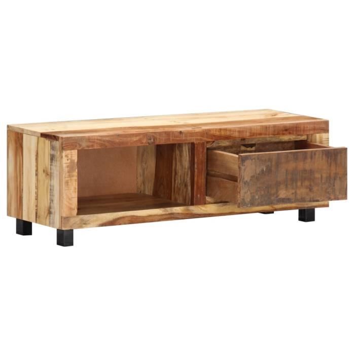Meuble TV Vintage - VIDAXL - Bois de récupération massif - 100 x 30 x 33 cm