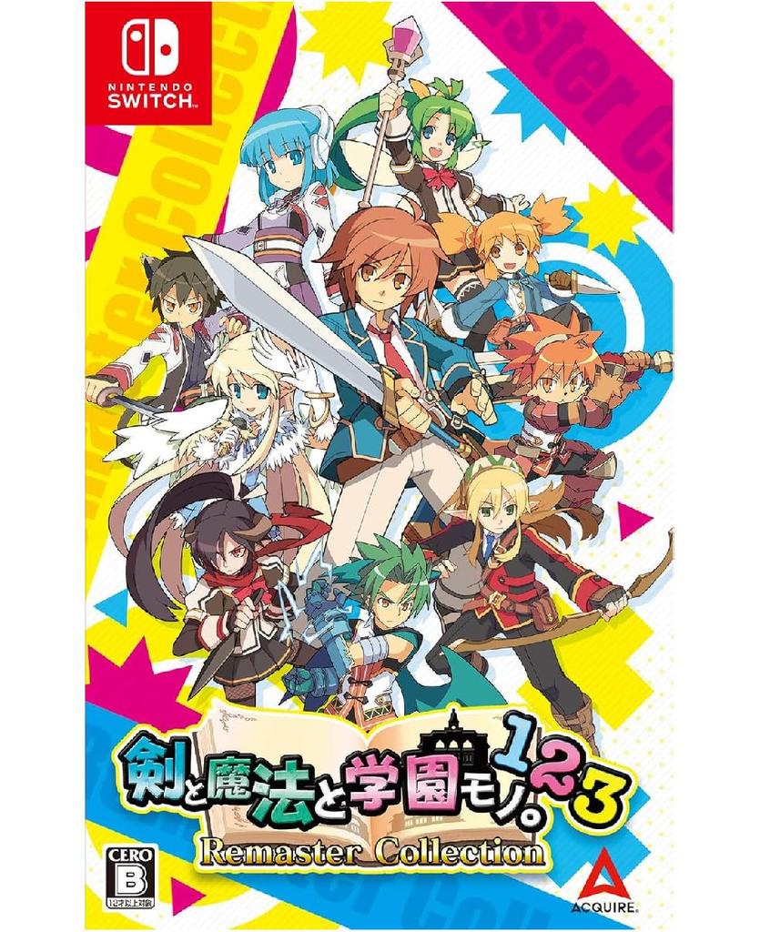 NINTENDO SWITCH Swords Magic and School Life 123 Remaster Collection ST