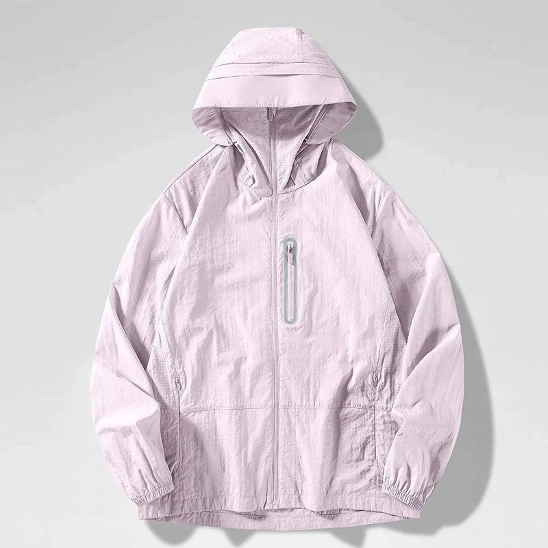 Unisex Waterproof Sun Protective Jacket UPF 50+ UV Blocking Quick-Dry Breathable Windbreaker for Hiking Camping Climbing