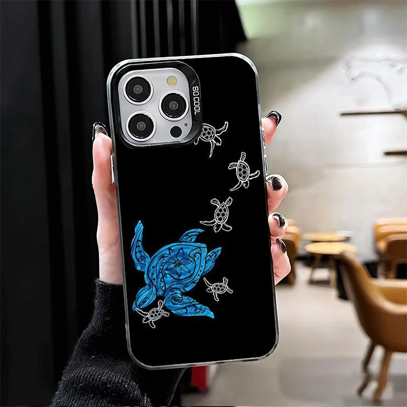 Cartoon Ocean Sea Turtle Shockproof Phone Case for iPhone 17 Air 16 16E 15 Pro Max 14 Plus 13 Mini 12 Back Cover Anti Fall Funda