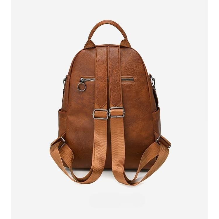 Vintage Backpack Wide Ribbon Shoulder Backpack