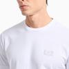 Emporio Armani EA7 SS25 Cotton Crew Neck Short Sleeve T-Shirt With Small Logo Men tops White 8NPT25-PJVPZ-0100