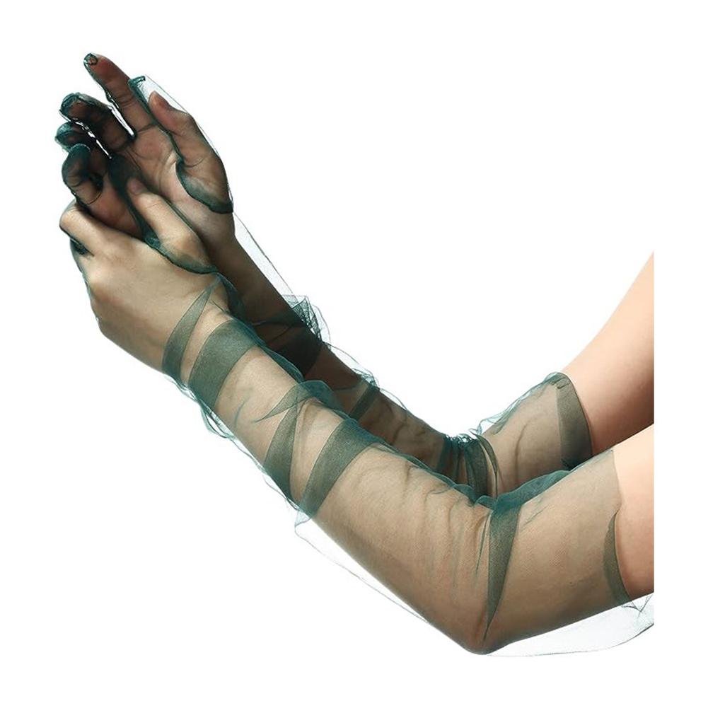 Svatební rukavice Dlouhé večerní rukavice Elegantní kostýmový doplněk