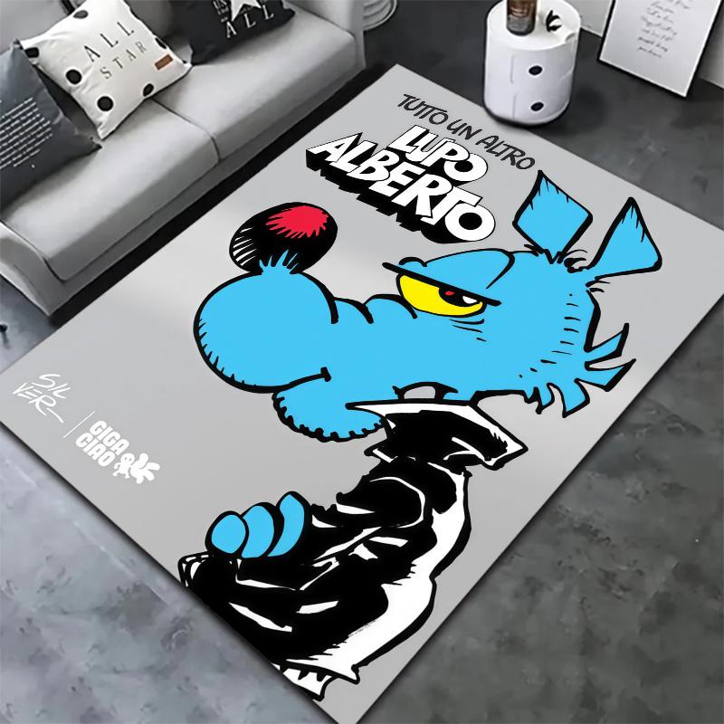 Lupo Alberto Carpet Rug for Living Room Bedroom Home Sofa Decoration,Kids play Nonslip Floor Mat