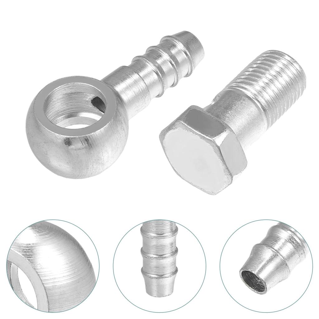 ACROPIX Banjo Bolt Hose Barb Fittings Banjo Fittings Fuel Line with Screw Washers for