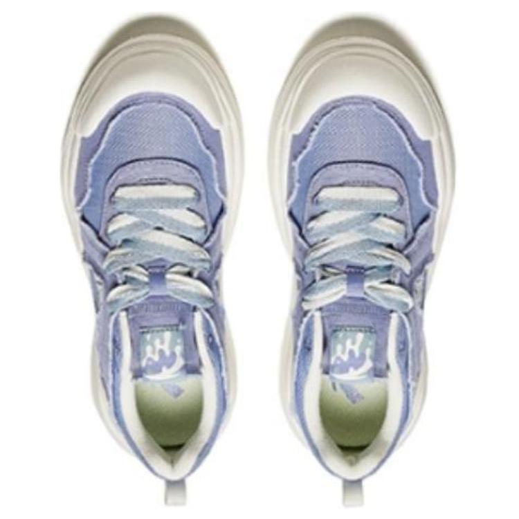 Anta Lifestyle Serie Schokoladenkuchen Rutschfest Verschleißfest Atmungsaktiv Niedrig geschnittene Skateschuhe Damen Sneaker Lila 122428060-3
