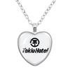 Tokio Hotel Anhänger Halskette Rockband Bill Kaulitz Musik Sänger Bild Glas Herzform Halskette Schmuck Charme Fans Geschenk