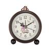 Retro small alarm clock ornament, desk clock, silent desk clock, home living room, bedroom, desktop clock, desk clock pendulum