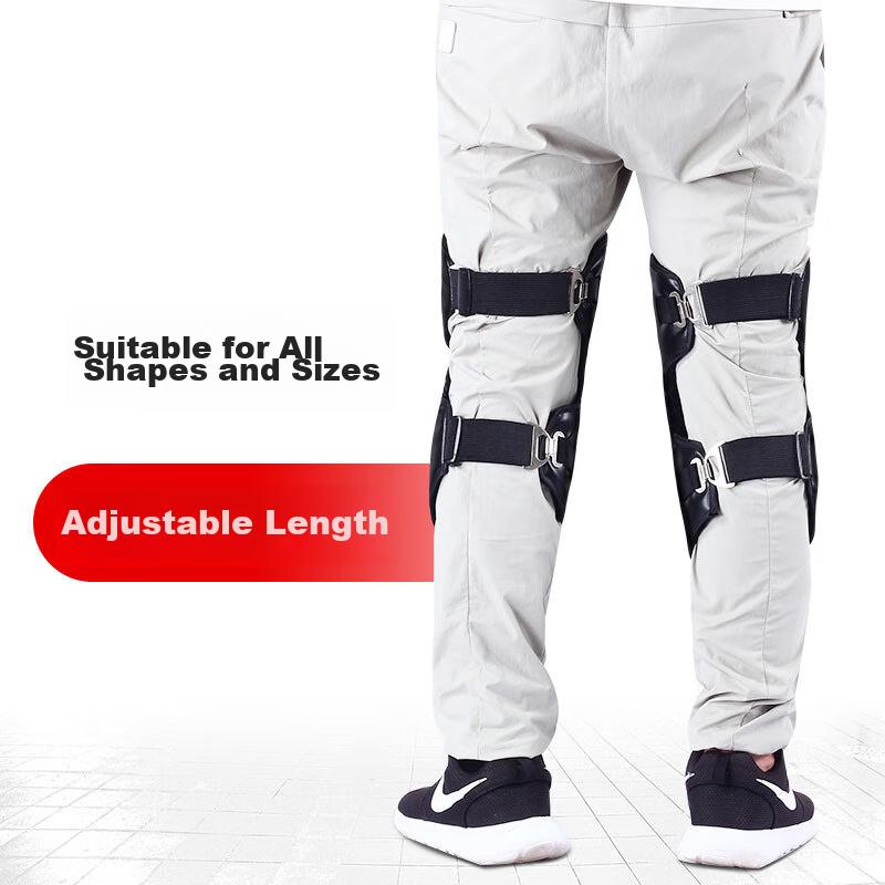 LAC Knee Pads, Motorcycle Knee Guards, Winter Cold-Proof Thickened Knee Pads, Electric Scooter Protective Gear, Leg Guards, Short Knee Pads In Black