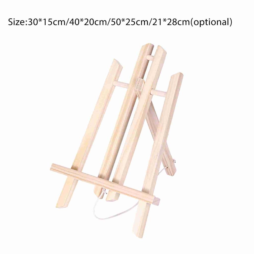 Mini Portable Wooden Art Easel Stand Adjustable Angle Tabletop Painting Easel Display Stand Art Supplies for Children Students Artist Adults