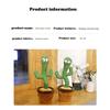 Dancing Cactus Plush Toy Dancing Doll Song Speaker Early Education Gift
