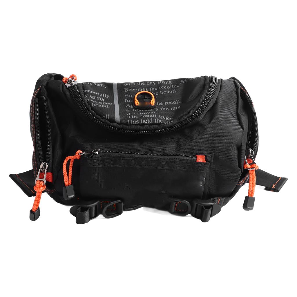 Men Fanny Pack Waterproof Bumbag Travel Outdoor Sports Cycling Climbing Multifunctional High Capacity Waist Bag Black S