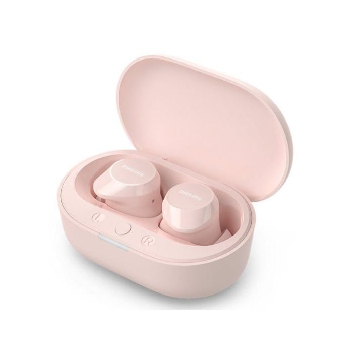 Ecouteurs sans fil - PHILIPS - TAT1209PK - Rose - Microphone intégré - Ergonomiques