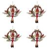 Premium-4X Artificial Christmas Wreath For Front Door Wall Window Farmhouse Home Decoration, Snowman(Small)