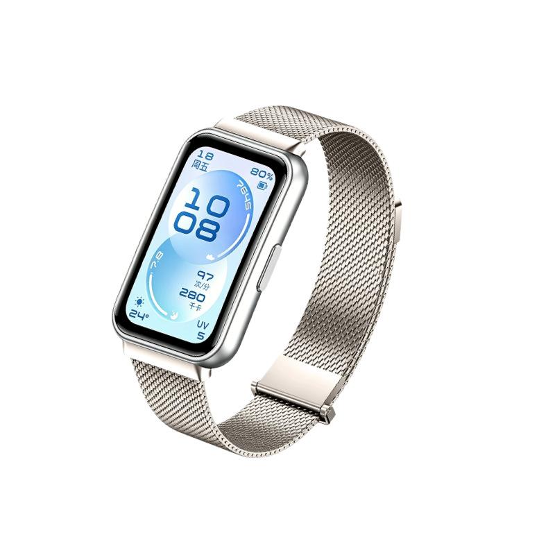 Armband i rostfritt stål för HUAWEI BAND 11 Metallrem för Huawei Band 11 Pro Armband för Huawei Band 11 Pro Armbandsrem Correa