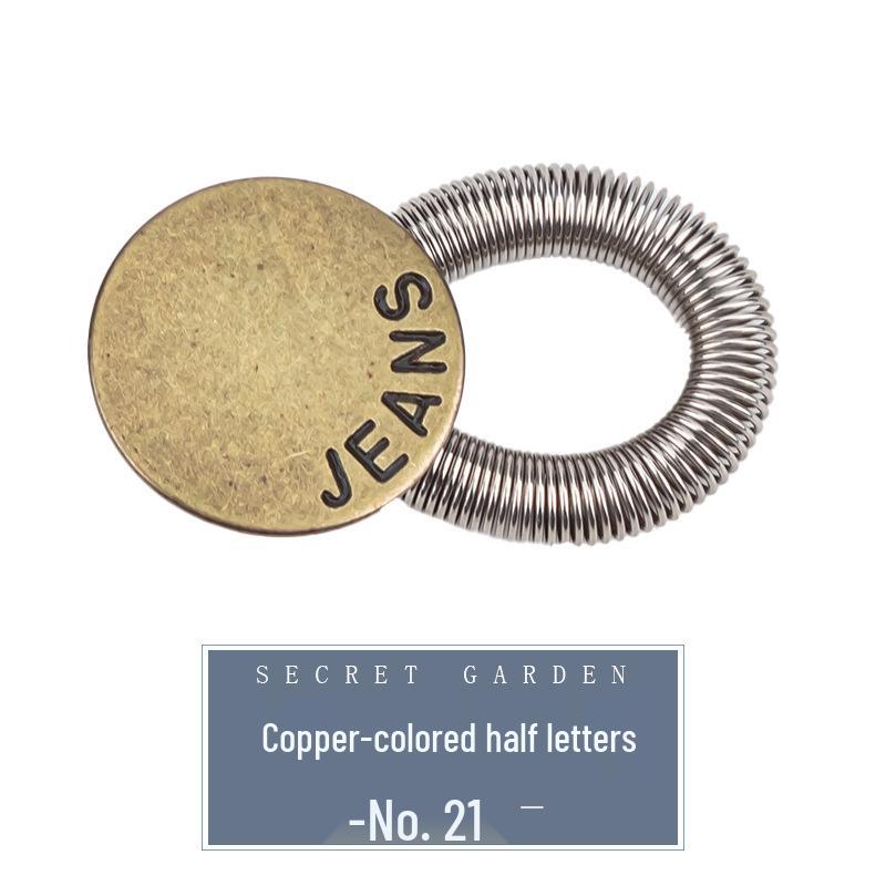 Adjustable Waist-Extender Jeans Buttons - Retractable, Detachable & Universal Buckles