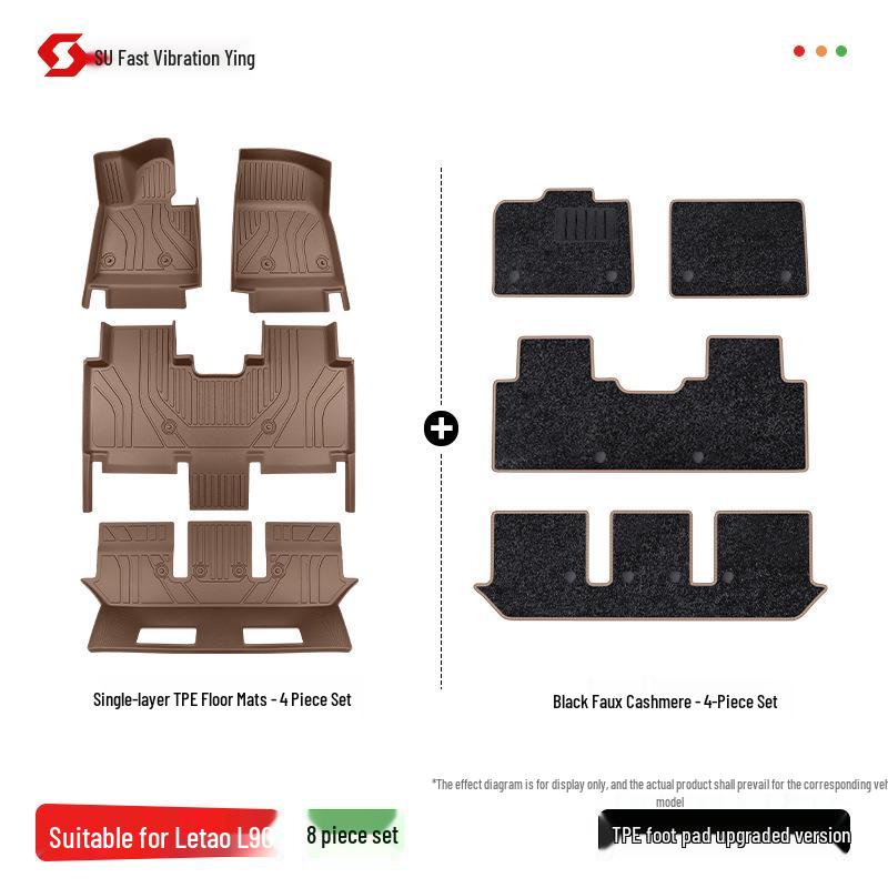 2025 Lixiang L90 TPE Full Coverage Floor Mats Interior Carpet with Fan