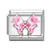 Zircon Star Heart Bow Moon Cherry Moon Italian Charm Links Fit 9mm Stainless Steel Bracelet Women Jewelry DIY Making Gifts