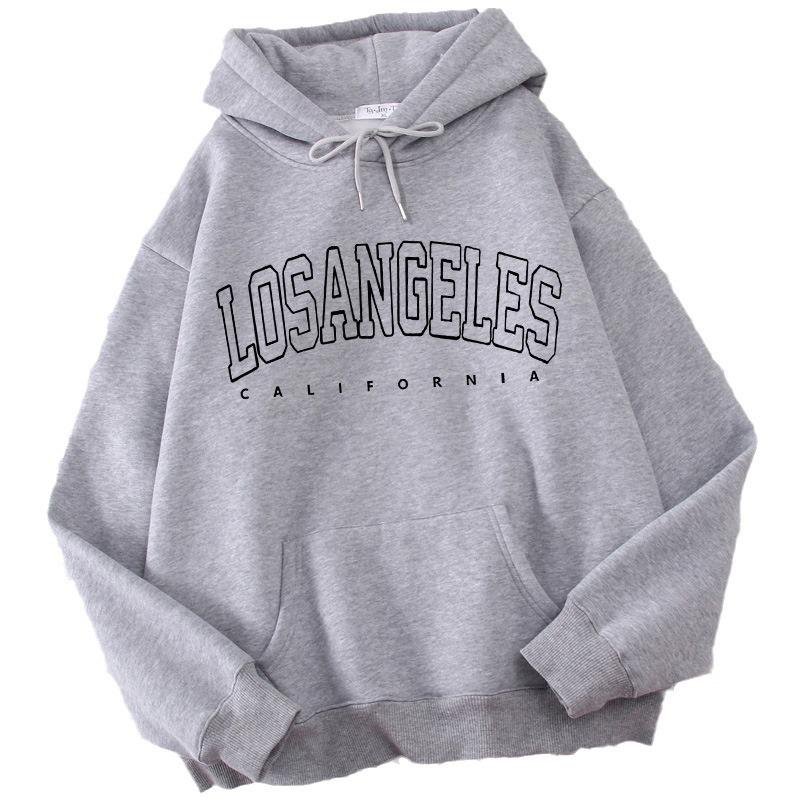 Autumn/Winter Solid Color Letter Print Sporty Hoodies for Men & Women - European & American Style.