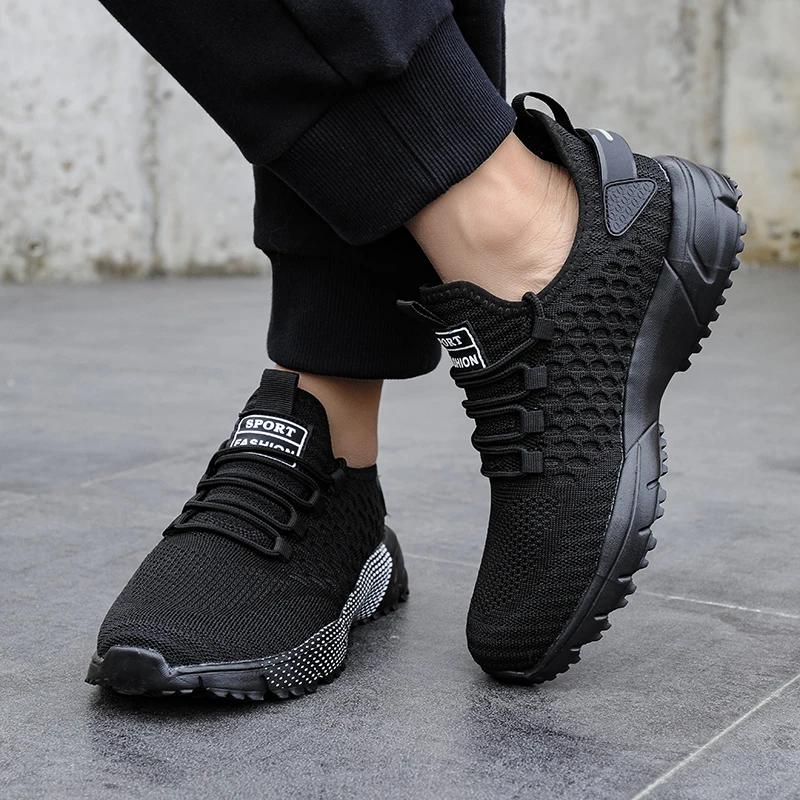 Men's Mesh Shoes Unique Grid Trend Design Breathable Comfortable Running Shoes Summer New Track  Field Basketball Sports Shoes