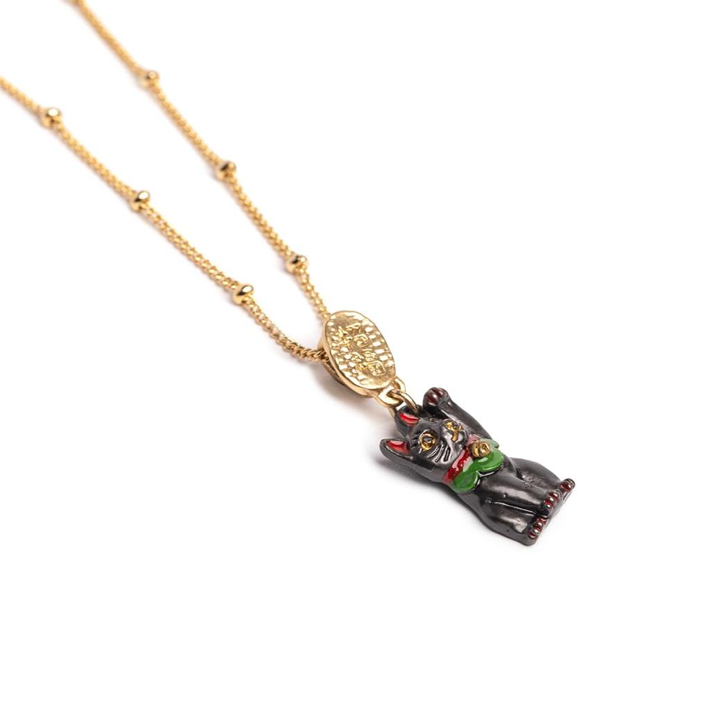 [Palnart Poc] Palnart Poc: Maneki Biyori Necklace (Black)