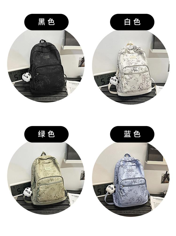 Schoolbag School Bag Niche Ins Cute Thickened Printed Backpack Fashionable Large Capacity Middle and High School Student School Bag Backpack