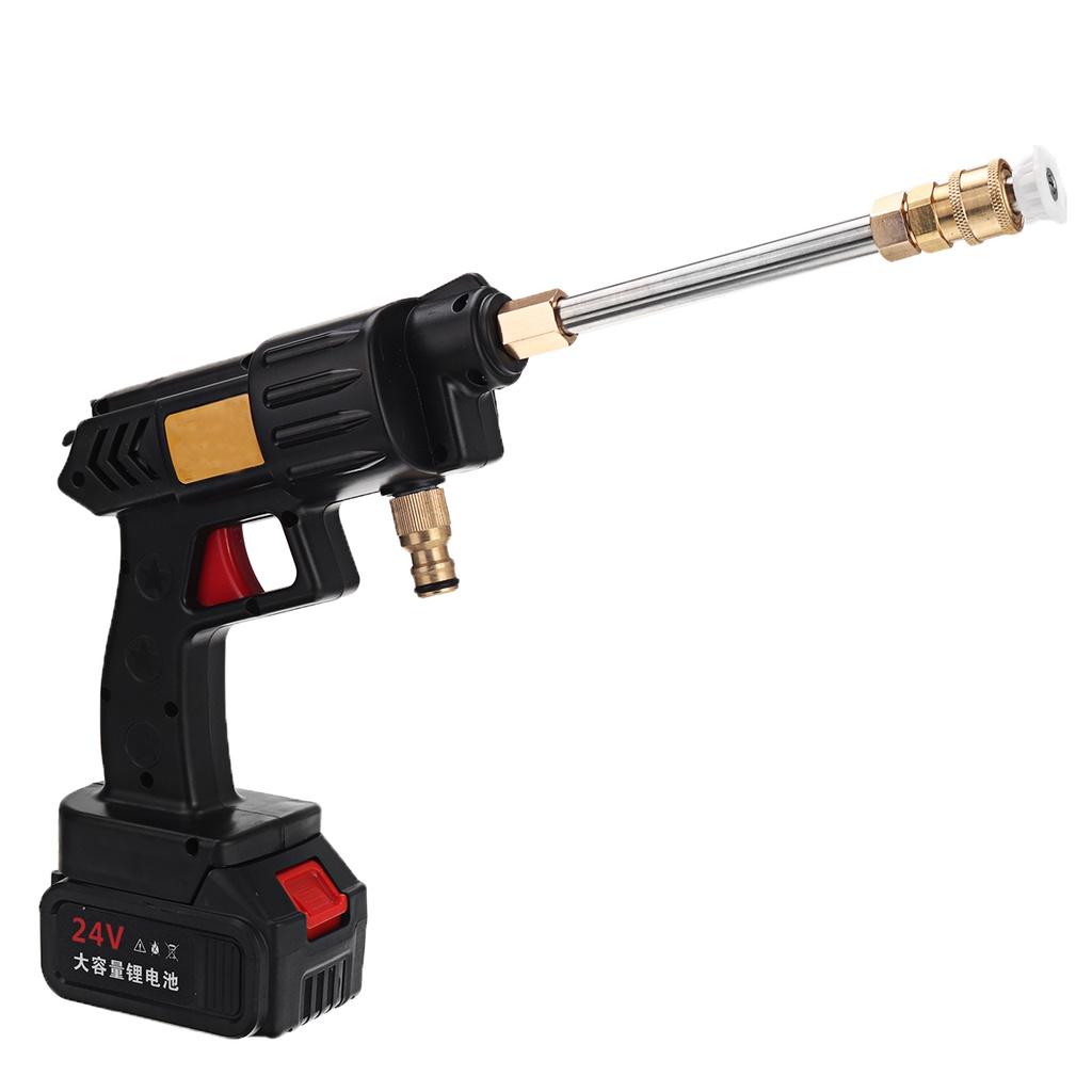 24V High Pressure Cordless Washer Spray Car Water Gun Cleaner Car Wash Pressure Water Nozzle Cleaning Machine