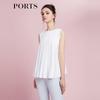 Women's Pleated Sleeveless Blouse