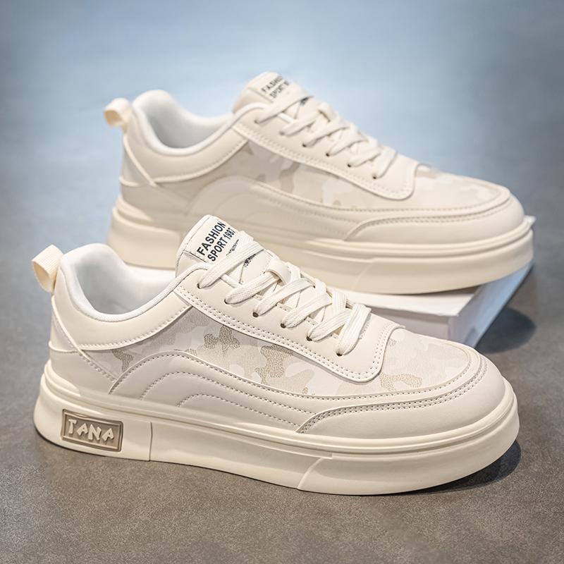 Fashion Men Casual Shoes Breathable Non-slip White Sport Shoes Designer Comfortable Board Shoes Platform Male Walking Sneakers