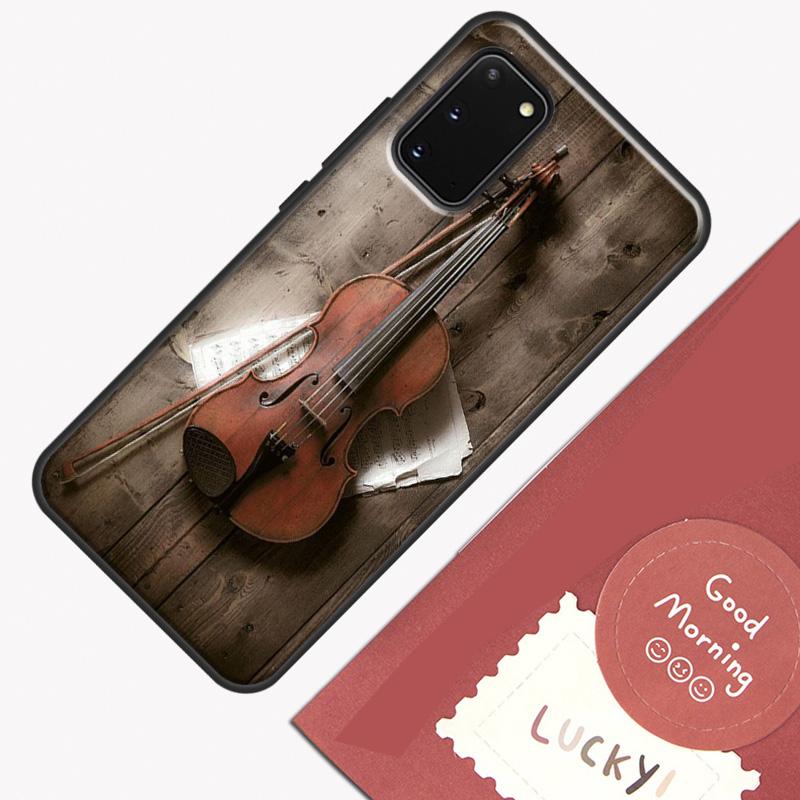 Elegant Violins Bow Sheet Music Phone Case For Samsung Galaxy S23 S26 Ultra S20 S21 S22 S24 S25 Plus S10 S25 FE Cover Shell