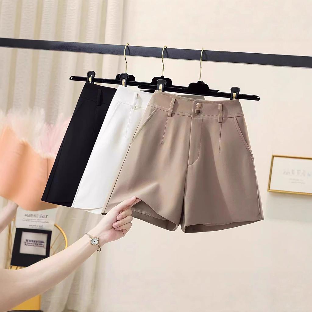 Women's High Waist Wide Leg Shorts Summer Loose Casual Paperbag Waist Shorts