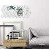 12pcs 3.15×2.76×1.57in Hexagon Mirror Wall Sticker Acrylic 3D Wall Mirror Sticker  Bathroom