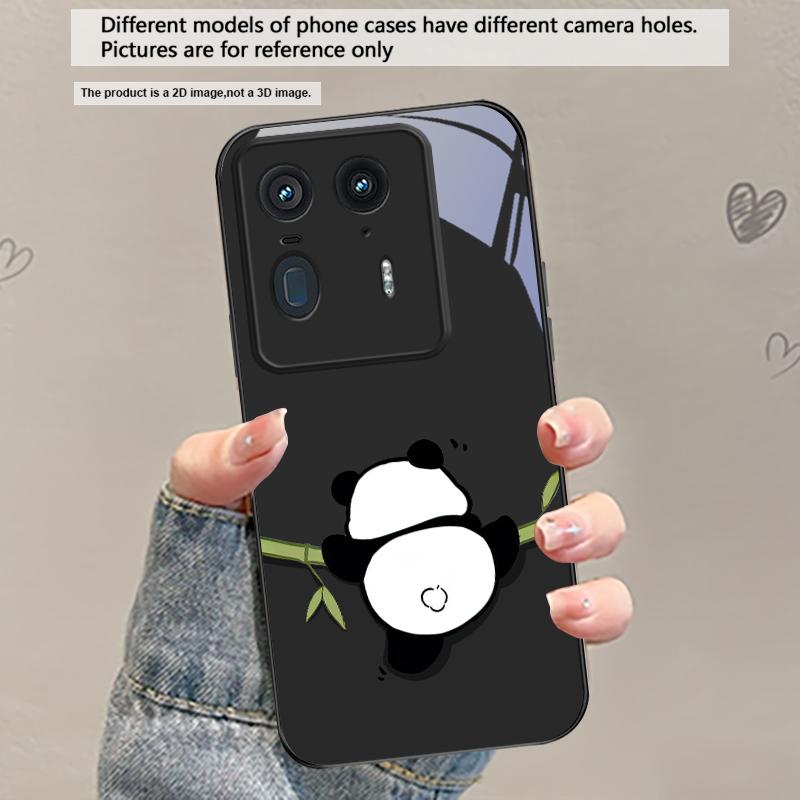 Cute and Adorable Panda For Motorola Moto Edge 20 Lite 30 Pro 40 Neo 50 Ultra G45 G54 G55 G75 G84 G85 GPlay 23 Glass Phone Case