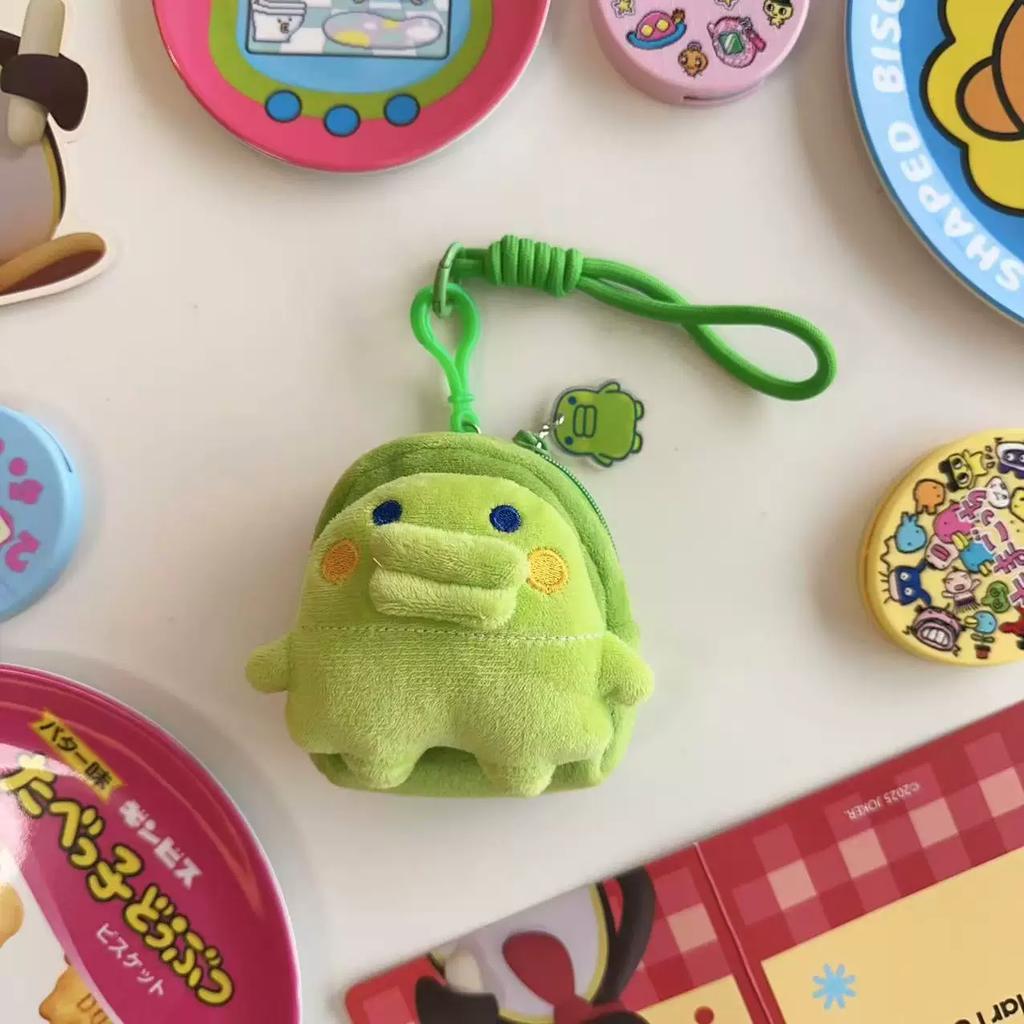 Kawaii Tamagotchi Wallet Style Keychain Cartoon Cute Nylon Phone Charm Mametchi Mimitchi Bag Keychain Accessories