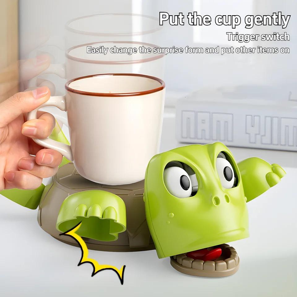 Fun Coaster Turtle Cup Mat Tea Coffee Mug Drinks Holder Anti-Scald Tableware Decorative 3D Printed Ornament Turtle Cup Holder