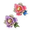Handmade Exquisite Handmade Peony Brooch Pin Colorful Enamel Detailing Alloy Badge Decoration For Holiday Gifting