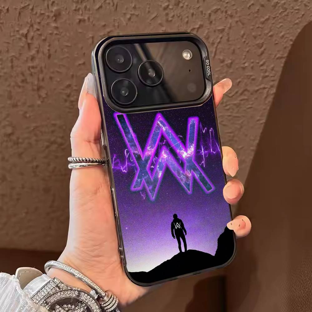 DJ Alan W-Walker Phone Case Color Silver Shell For IPhone 17 16 15 14 13 12 11 Pro Max Plus
