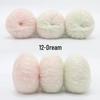 Gradient Rainbow Candy Mohair Yarn Ball: Snowflake Dot, Soft Silk Blend