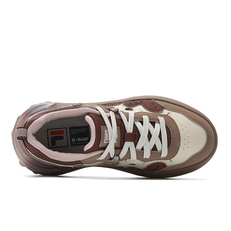 FILA CACTI Low top Skateboard Shoes Women's Brown White F12W541203FCA