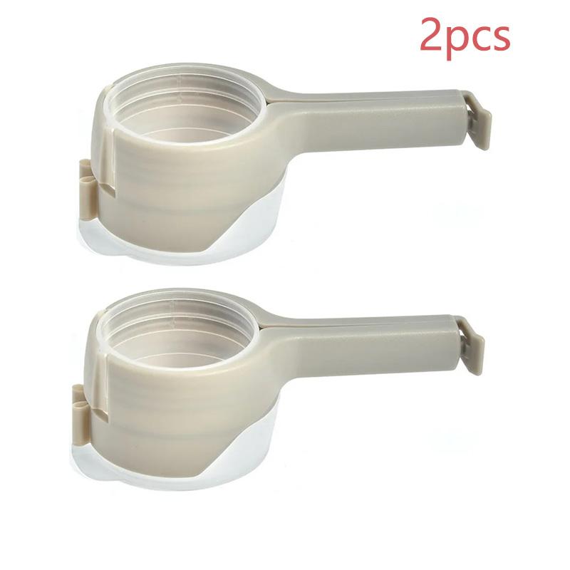 Food Preserving Bag Closure Clip Oat Dispense Spout Snack Bag Clip Moisture Seal Clip Fresh Keeping Sealer Clamp Kitchen Gadget