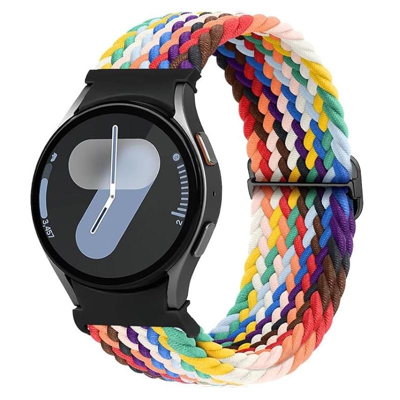 Band For Samsung Galaxy Watch 7 FE 5 Pro 4 6 Classic 44mm 40mm No Gaps Braided Wrist Sport Bracelet Correa Galaxy Watch 7 Straps