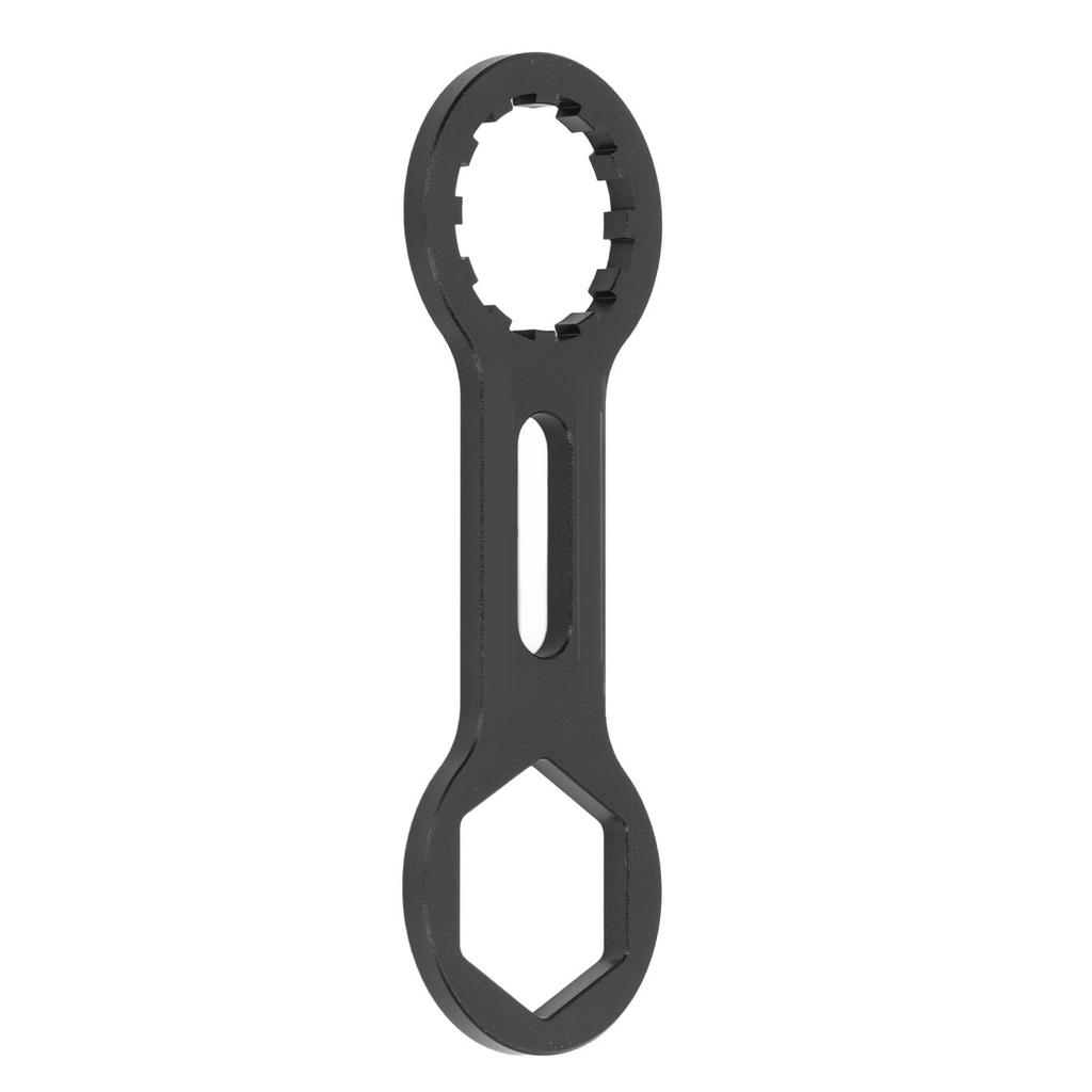 Bike Front Fork Repair Tool Aluminum Alloy Black Mountain Bicycle Cap Disassembly Wrench for Hydraulic Mechanical Fork