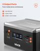 Extra Battery for Portable Power Station, 2160Wh LiFePO4 Extra Expansion Battery with 3 Output Ports for Home Use, Outdoor Camping, Road Trips, RVs,